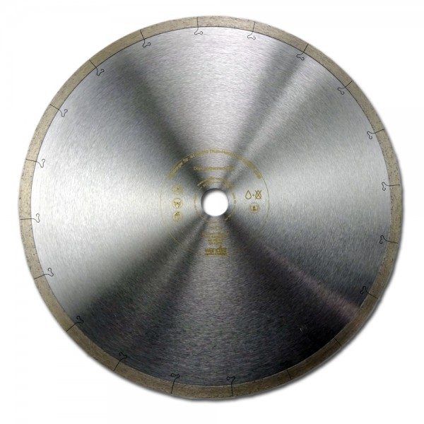 Diamant-Trennscheibe Ø 250 - 350mm für Hartbrandfliesen, harte Keramik für 2-3cm starke Platten